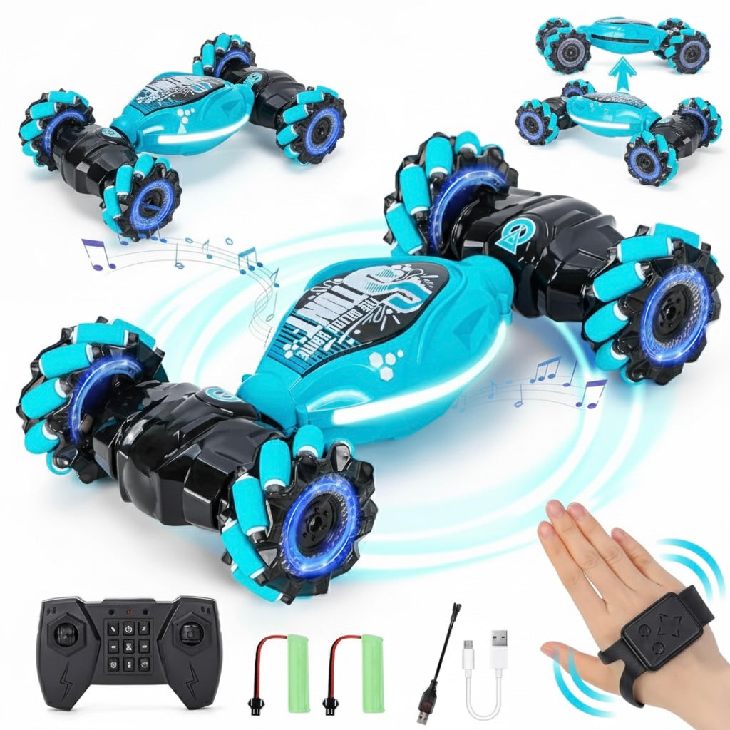 ACROBAT 4X4 KIBLIO - Coche teledirigido 4WD RC con sensor de gestos de acrobacias