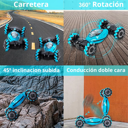 ACROBAT 4X4 KIBLIO - Coche teledirigido 4WD RC con sensor de gestos de acrobacias